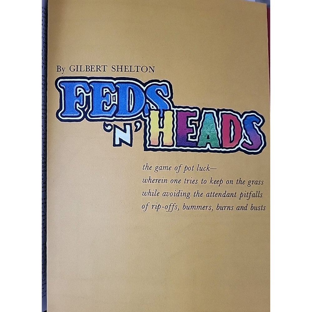 1971 Fabulous Furry Freak Brothers Pull Out Board Game Feds 'N' Heads Playboy